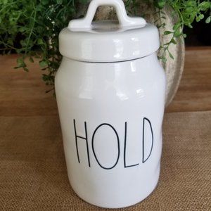 NEW Rae Dunn "Hold" Container